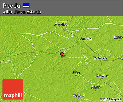 Physical 3D Map of Peedu
