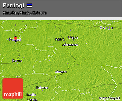 Physical 3D Map of Peningi