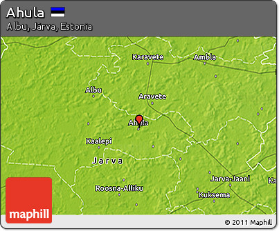Physical 3D Map of Ahula