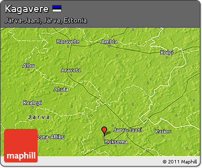Physical 3D Map of Kagavere