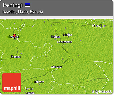 Physical 3D Map of Peningi