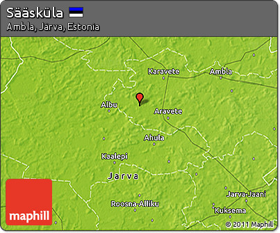 Physical 3D Map of Sääsküla