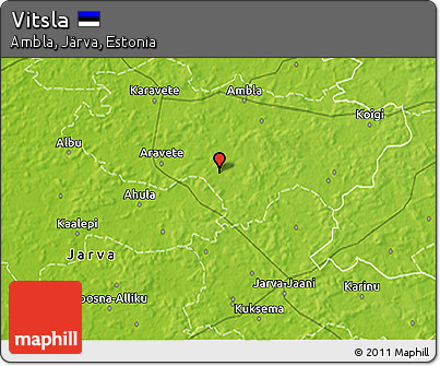 Physical 3D Map of Vitsla