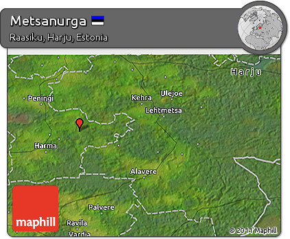 Satellite 3D Map of Metsanurga