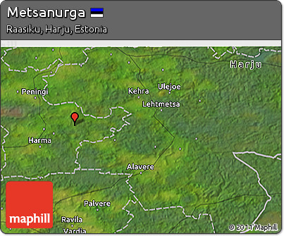 Satellite 3D Map of Metsanurga