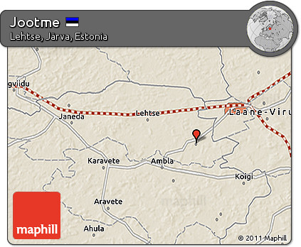 Shaded Relief 3D Map of Jootme