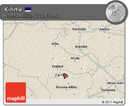 Shaded Relief 3D Map of Kihme