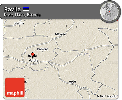 Shaded Relief 3D Map of Ravila