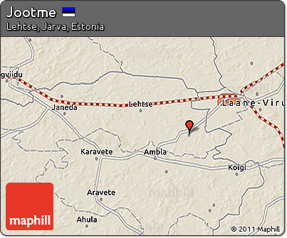 Shaded Relief 3D Map of Jootme