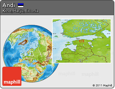 Physical Location Map of Andi