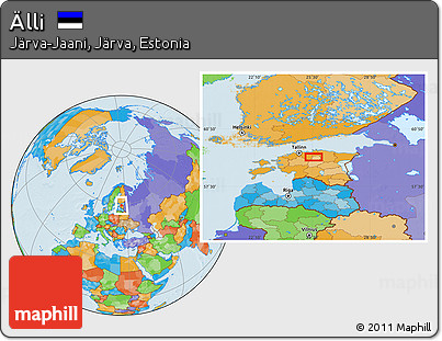 Political Location Map of Älli