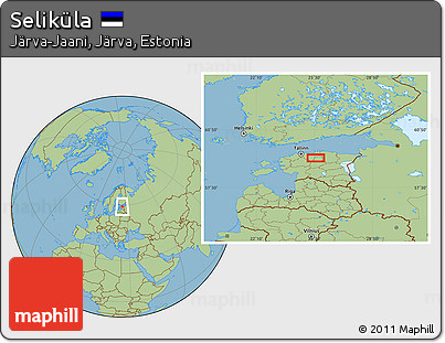 Savanna Style Location Map of Seliküla