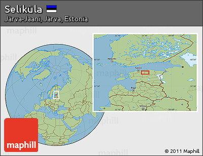 Savanna Style Location Map of Seliküla