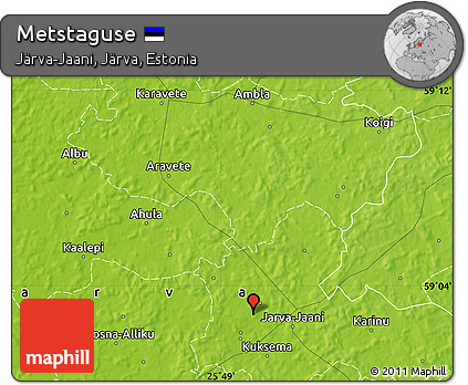Physical Map of Metstaguse