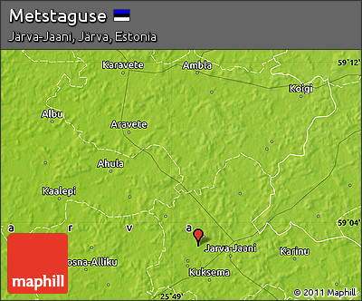 Physical Map of Metstaguse