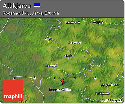 Satellite Map of Allikjärve