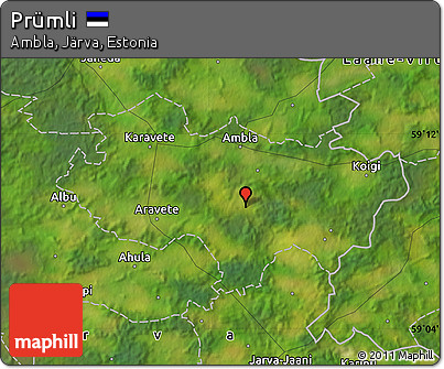 Satellite Map of Prümli