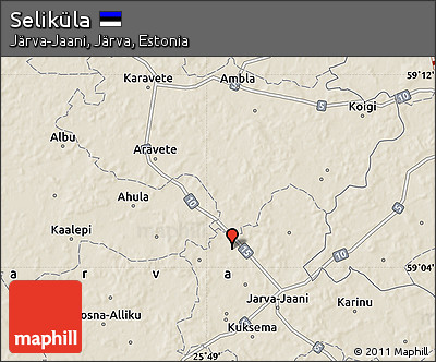 Shaded Relief Map of Seliküla