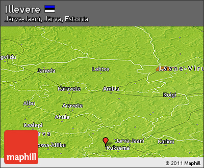 Physical Panoramic Map of Illevere