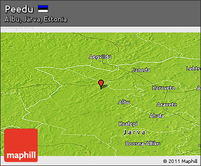 Physical Panoramic Map of Peedu
