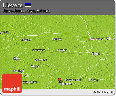 Physical Panoramic Map of Illevere