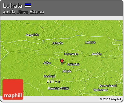 Physical Panoramic Map of Lohala