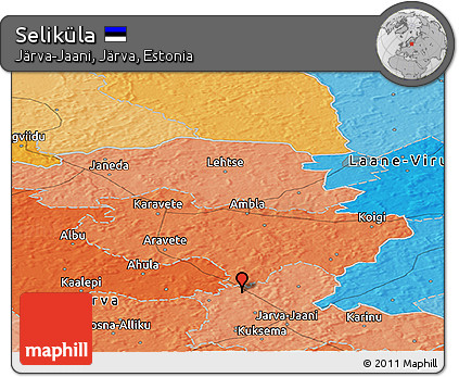 Political Panoramic Map of Seliküla