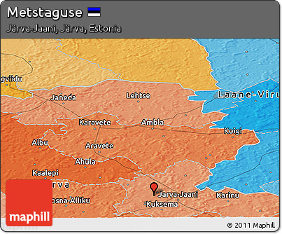 Political Panoramic Map of Metstaguse