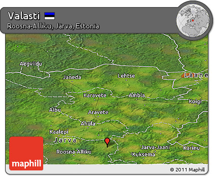 Satellite Panoramic Map of Valasti