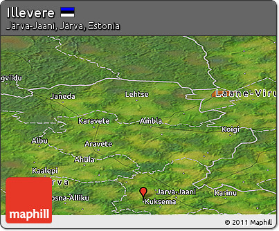 Satellite Panoramic Map of Illevere