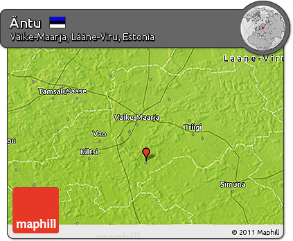 Physical 3D Map of Äntu
