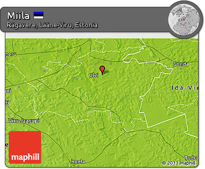 Physical 3D Map of Miila