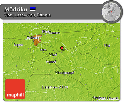 Physical 3D Map of Mõdriku