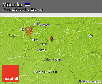 Physical 3D Map of Mõdriku