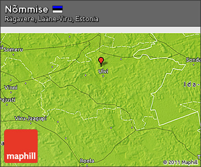 Physical 3D Map of Nõmmise
