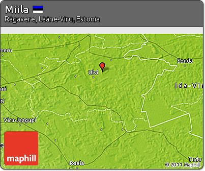 Physical 3D Map of Miila