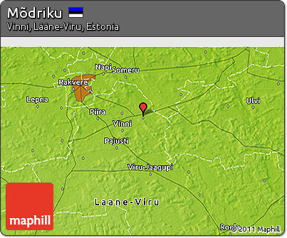 Physical 3D Map of Mõdriku