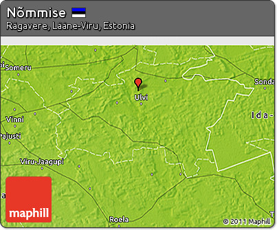 Physical 3D Map of Nõmmise