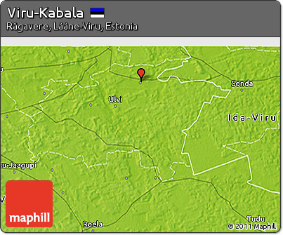 Physical 3D Map of Viru-Kabala