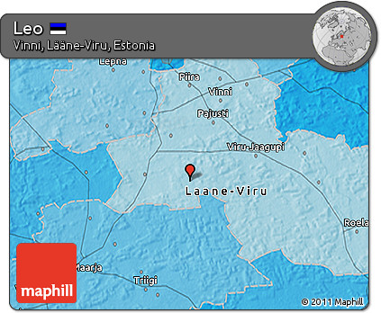 Political 3D Map of Leo