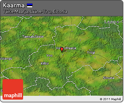 Satellite 3D Map of Kaarma