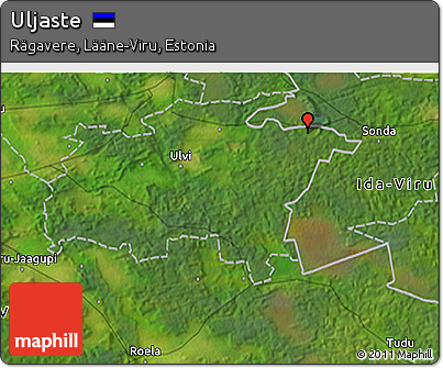 Satellite 3D Map of Uljaste
