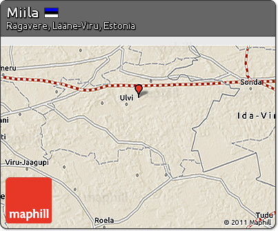 Shaded Relief 3D Map of Miila