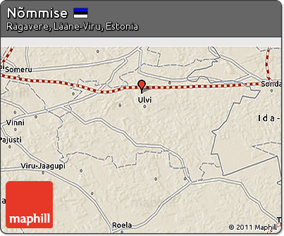Shaded Relief 3D Map of Nõmmise
