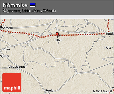 Shaded Relief 3D Map of Nõmmise