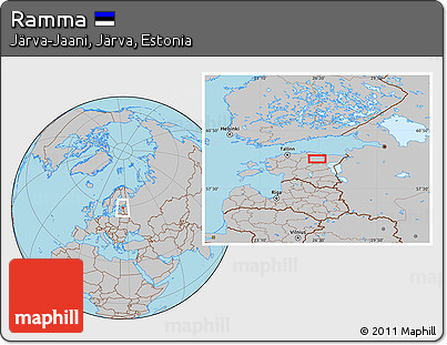 Gray Location Map of Ramma