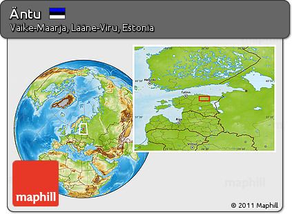 Physical Location Map of Äntu