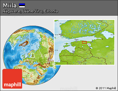Physical Location Map of Miila