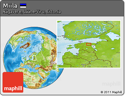 Physical Location Map of Miila
