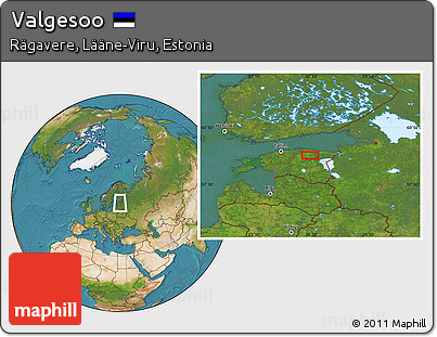 Satellite Location Map of Valgesoo